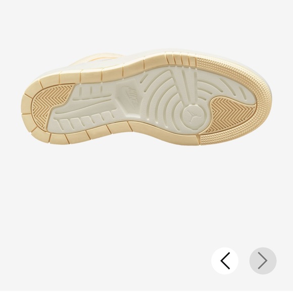 Air Jordan 1 Mid Elevate Nike Celestial Gold Orange Cream - Picture 9 of 10